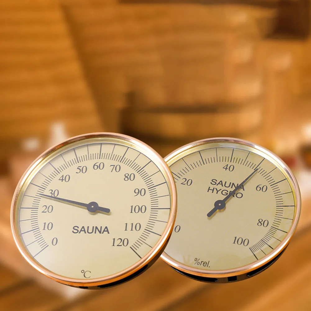 사우나 및 스팀룸용 배터리가 없는 가정용 기압계 온도 습도계 온도계 및 습도계