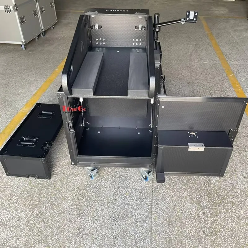 All in Black Flip Up Hydraulic Flight Case for Behringer Wing Compact