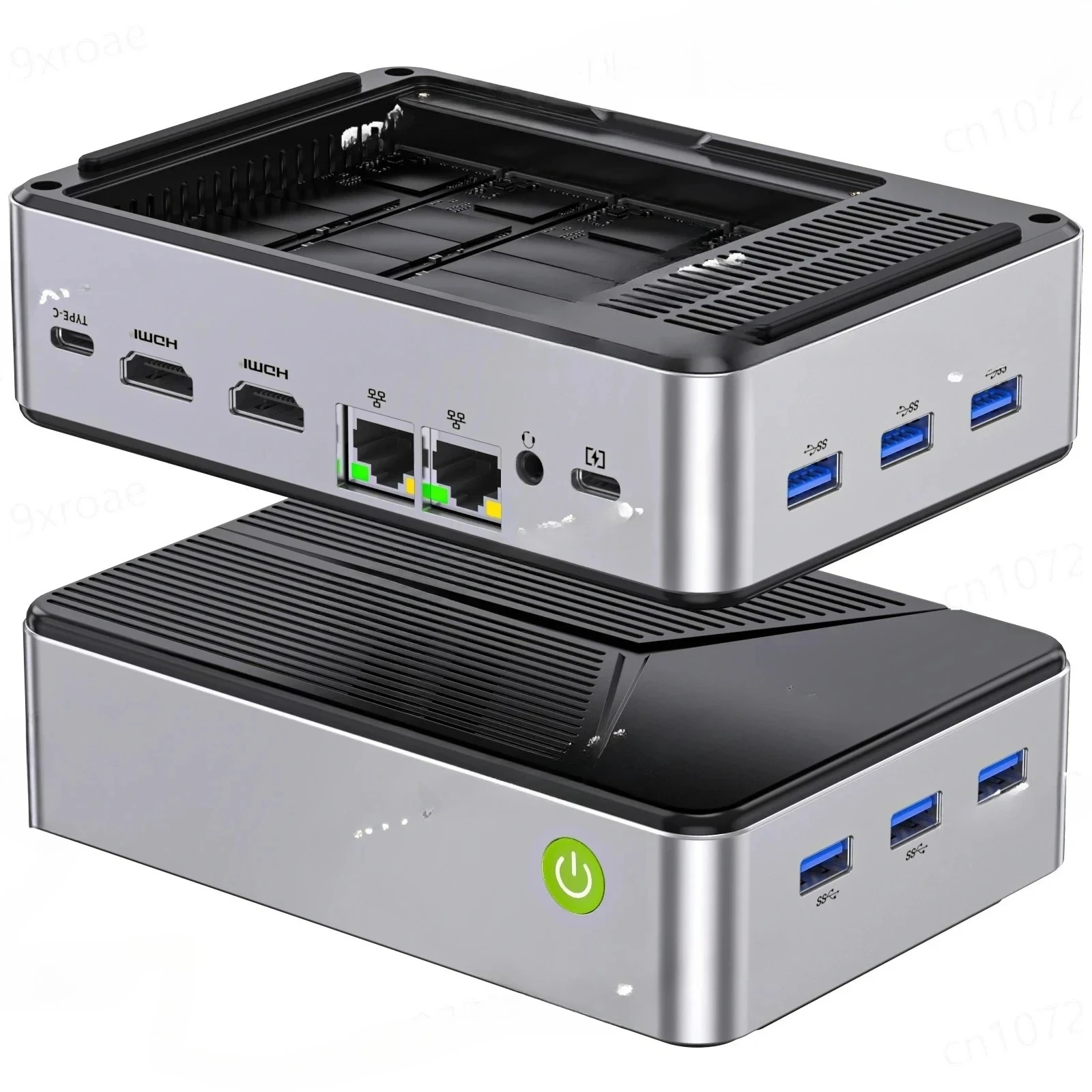 Triple Screen Pocket Desktop Gaming Computer  MINI PC Windows 11 Pro LPDDR5 M.2 2280 SSD WIFI6 BT5.2