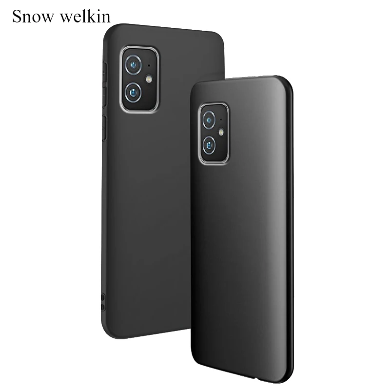 For Zenfone8 ZS590KS Case Matte Soft Silicone Back Cover Phone Cases For Asus Zenfone 8 9 Cover Case