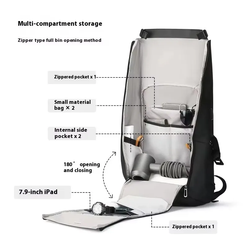 Plecak Mark Ryden, modny plecak szkolny dla nastolatków, męski, na laptopa 15,6 cala, wodoodporny plecak podróżny z Oxfordu, z portem USB, mochila.