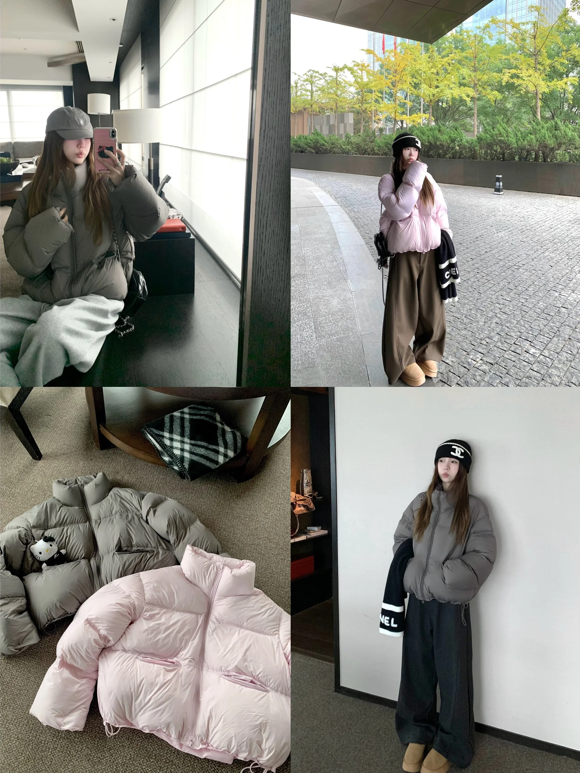 

Oguuo Women's ort Puffer Jaet 90 White Du down ey Bread Sle Warm Casual Fit Windproof Design Long Sve Zipper Clo...