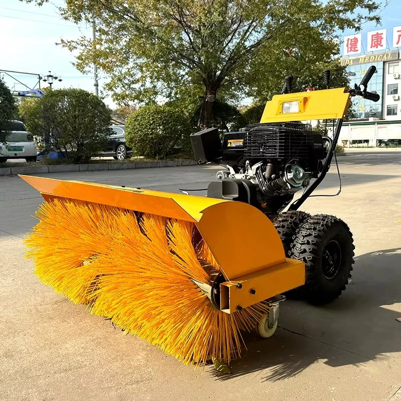 Hand Push Type Handheld Self-powered Multifunctional Snow Blower Snow Sweeper Road Sweeper Snow Plow