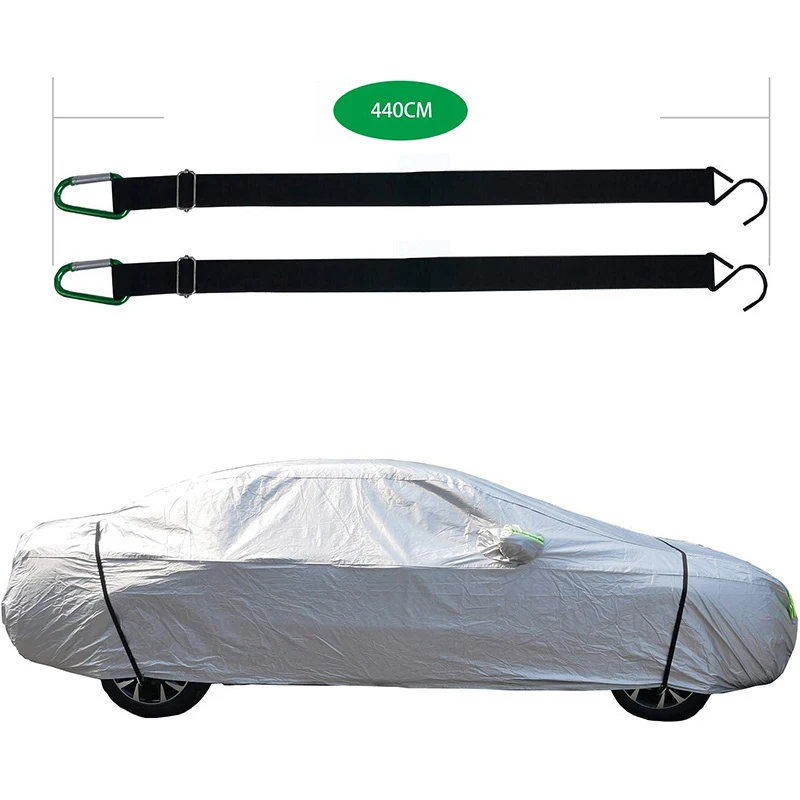 New Car Cover,car Accessories 440cm Dust Resistant Protection Cover With Two Adjustable Fixed Elastic Band For SUV Trucks