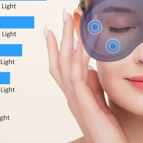 

Hot Compress and Massage Eye Mask Electric Heated Eye Massager for Relieve Eye Strain Dark Circles Sleeping Mask Eyeshades