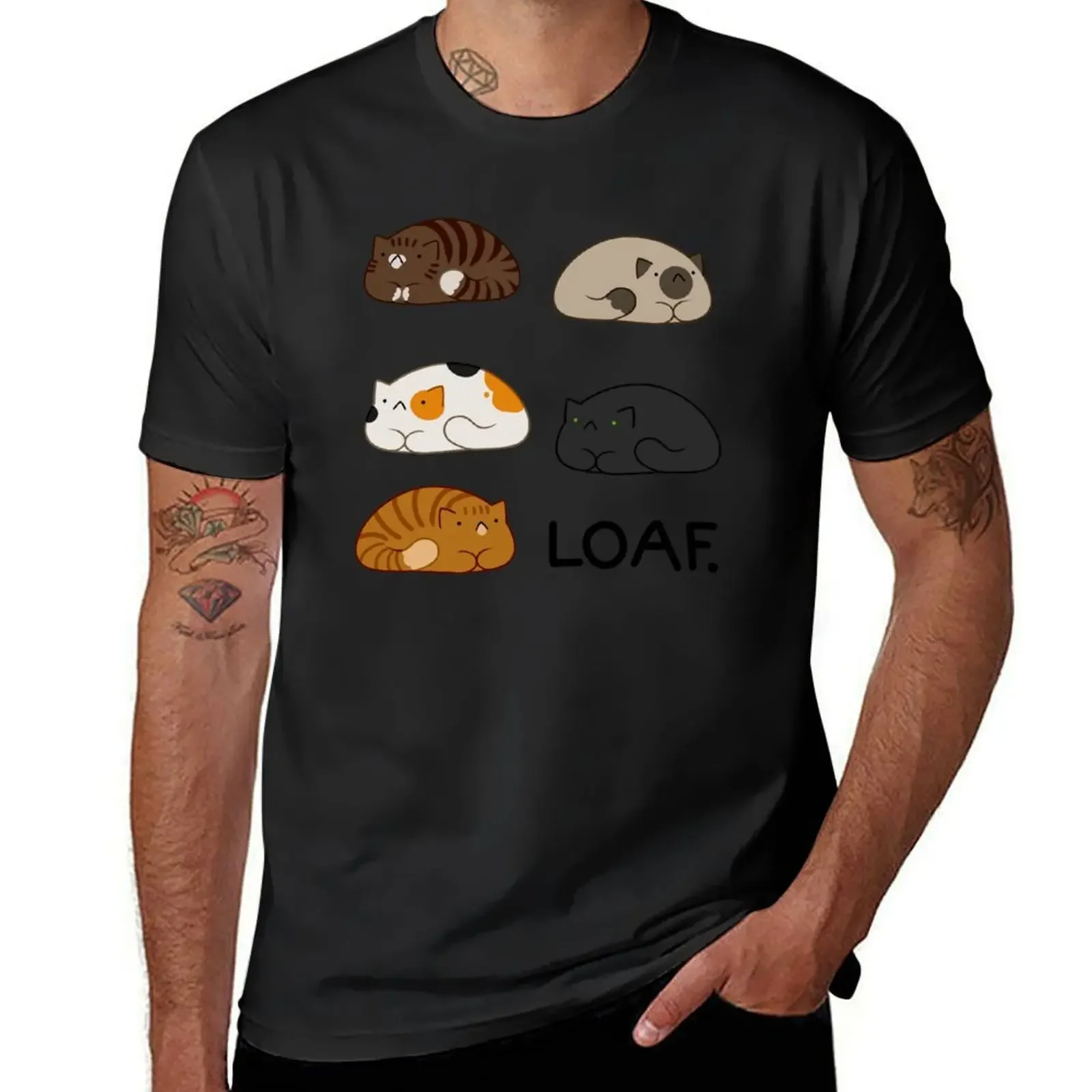 Loaf: All T-Shirt blacks graphic t shirt vintage new edition anime tshirt fitted t shirts for men