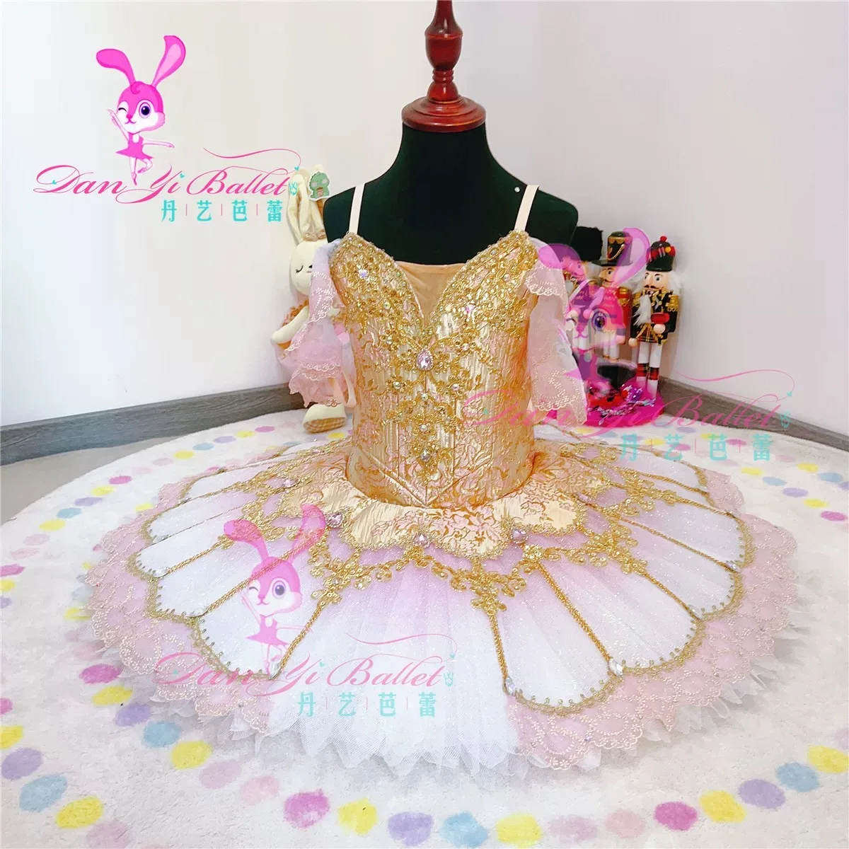 Pachita Feenpuppe Schatzrock Ballettkleid rosa Wettkampf Performance Rock professionelle Anpassung