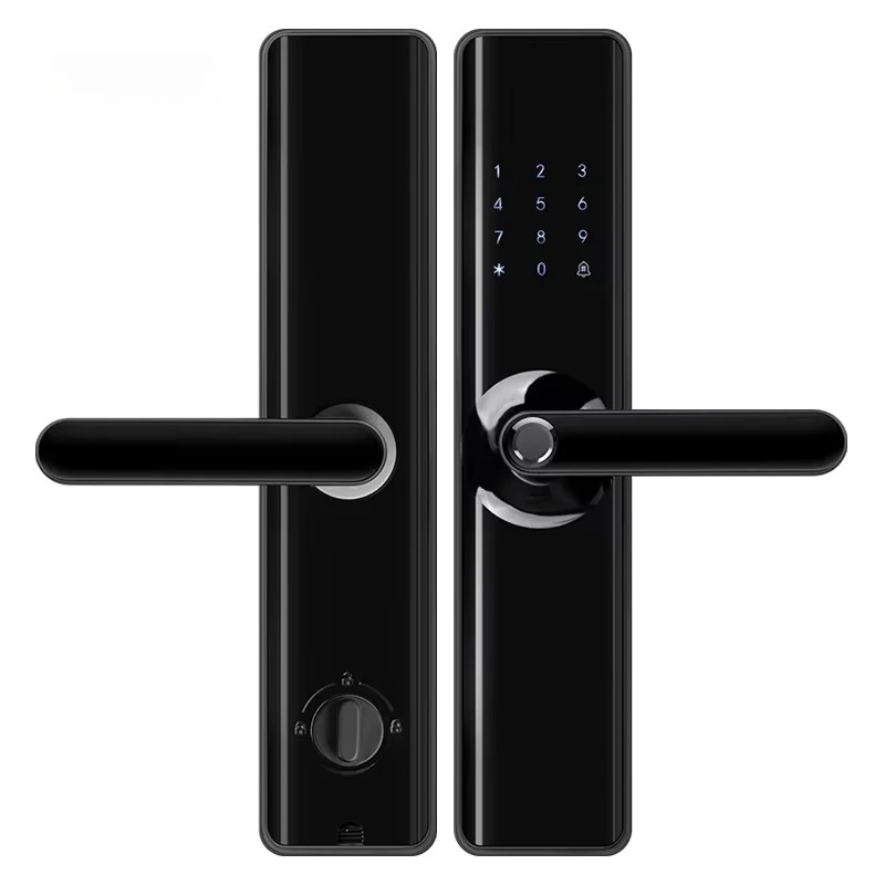 Smart Office Secure RFID Key Card Lock Digital Door Lock with Keyless Key Cylinder for Wood Doors for Hotel TTlock&TUYA