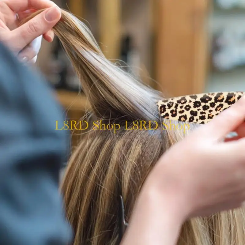 L8RD Leopard Pattern Hairdressing Comb Styling Brush For Fashionable Men’s Grooming