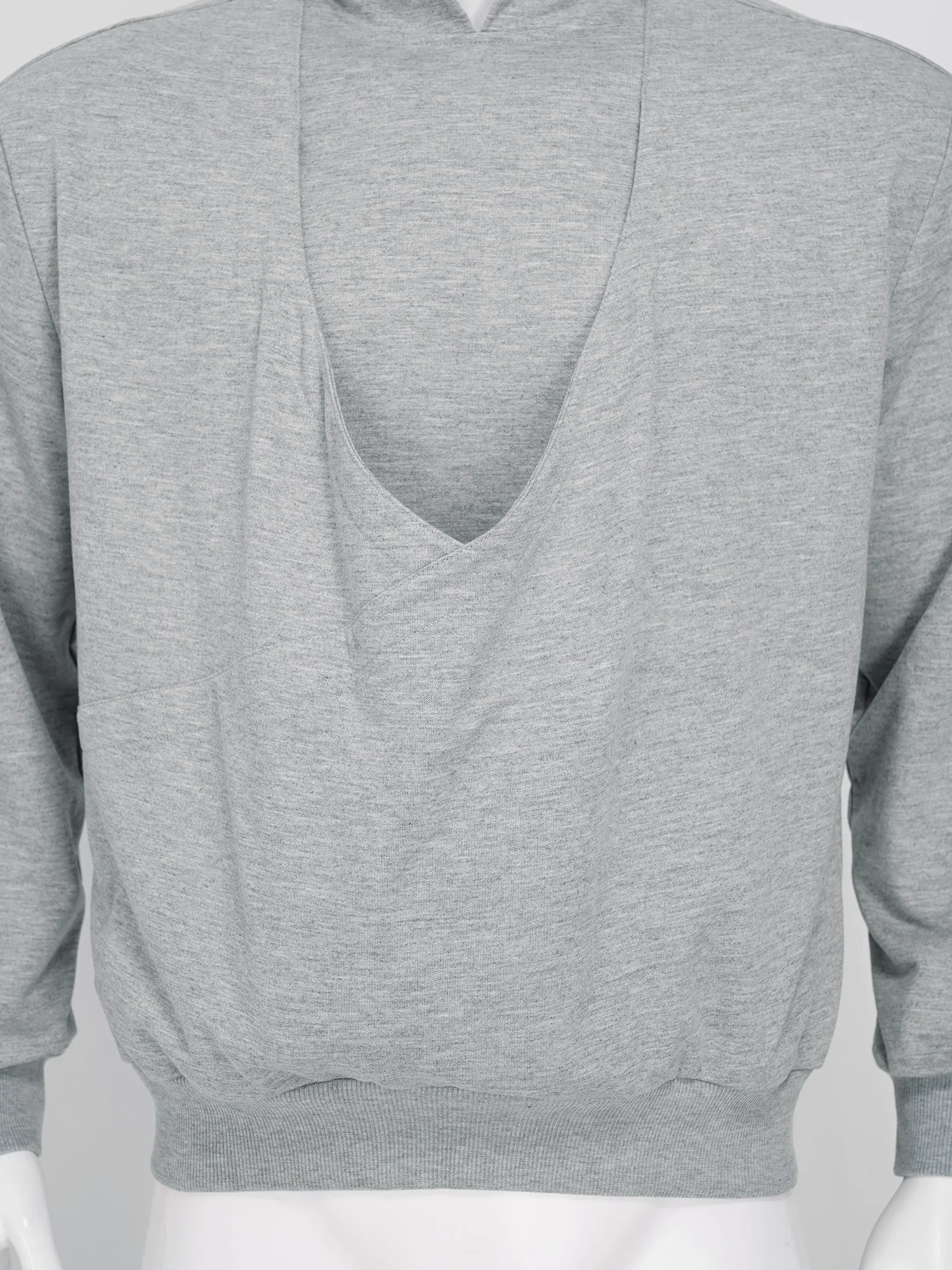 Herren-Känguru-Hoodie für Väter und Babytragen, einfarbig, mit großer Tasche vorne, Kapuzen-Sweatshirt, lässiger Langarm-Pullover – Detail 13