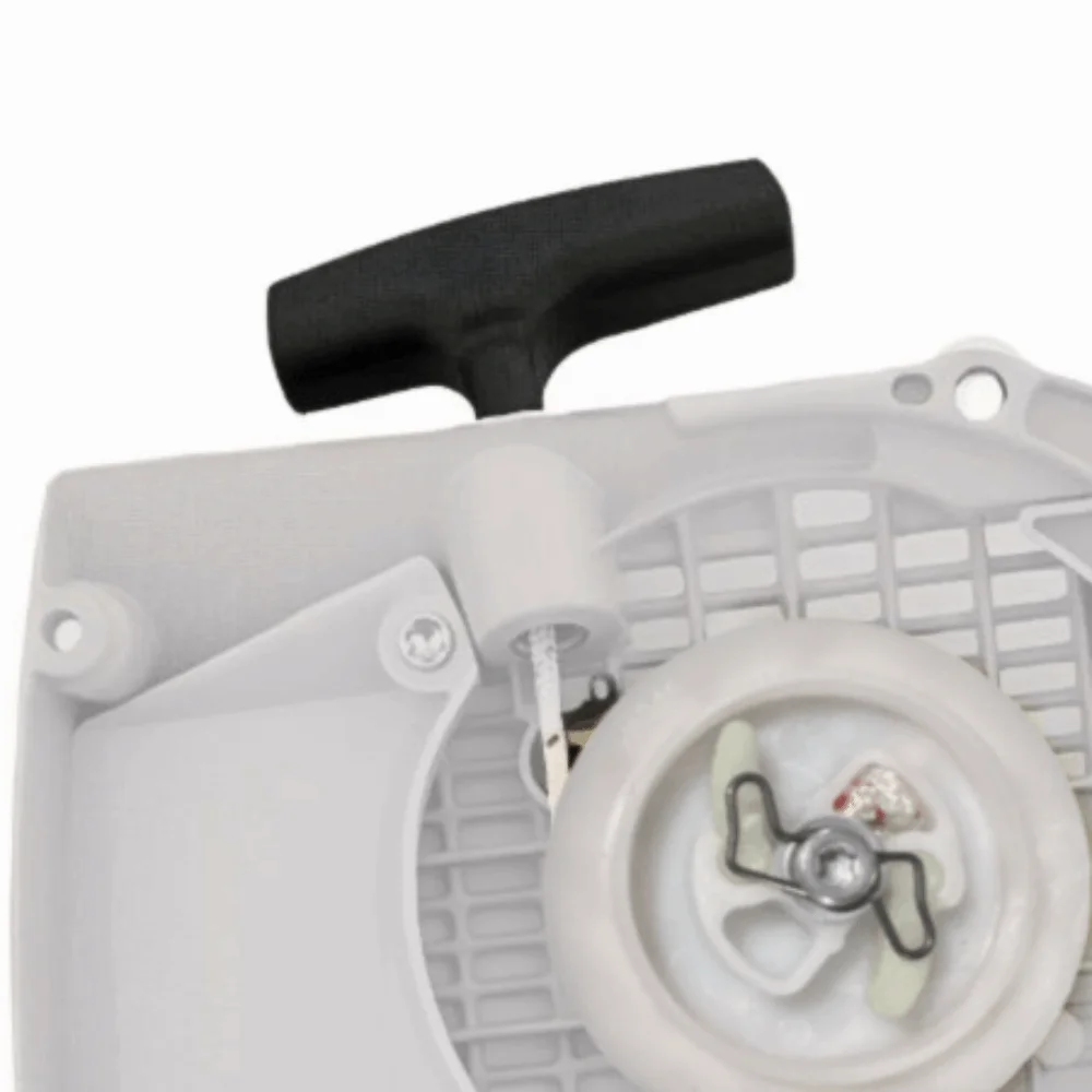 Plastic Starter Assembly Replacement Rewind Lightweight Recoil Pull Starter Assembly Curved White for Stihl 044 046 MS440 MS460