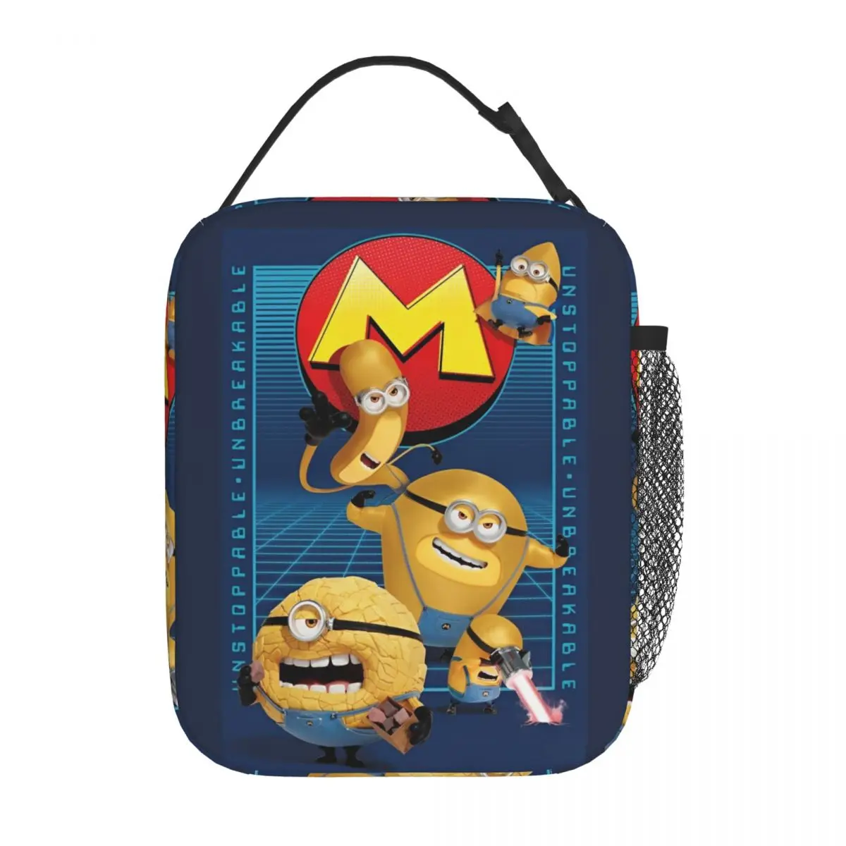 MEGA Minions Insulated Lunch Bags Leakproof Cartoon Meal Container Thermal Bag Tote Lunch Box School Outdoor Bento Pouch