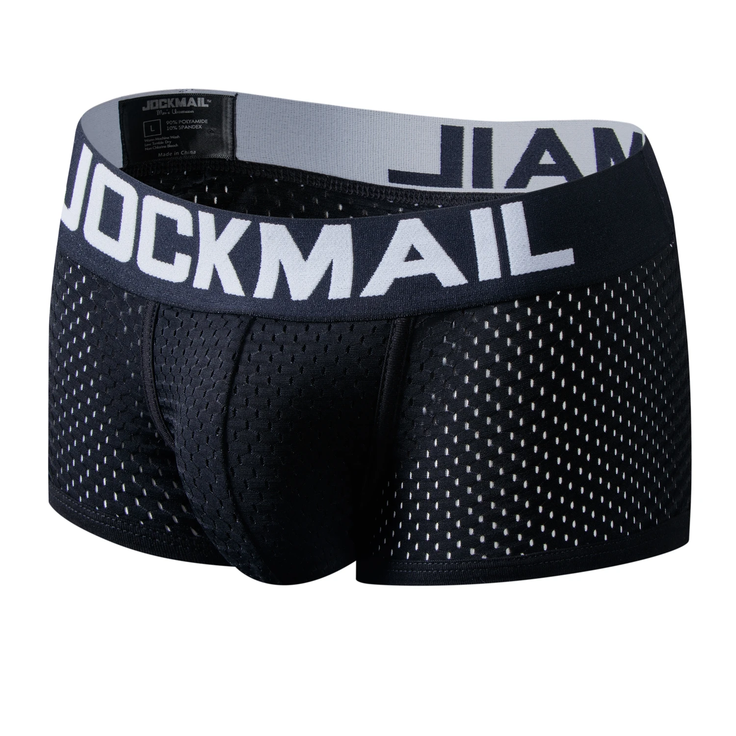 JOCKMAIL New Sexy Men Underwear Boxer Breathable Mesh boxershorts men Male Underpants cueca Gay penis pouch Panties Mens Trunks