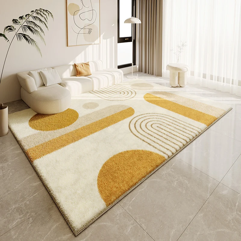 

VIKAMA Color Printed Carpet Imitation Cashmere Living Room Tea Table Bedroom Carpet Anti slip Water Absorbing Home Decoration