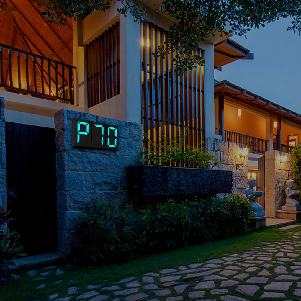 

Офисная цифровая дверная пластина с питанием от солнечной энергии, дверные декорации с цифрами