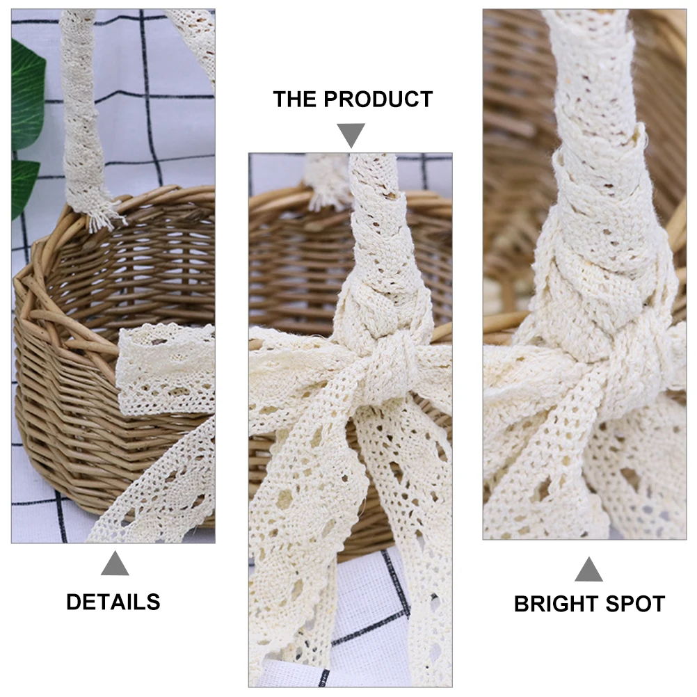 

Rattan Woven Storage Baskets Weaving Basket Plant Container Natural Material Home Decor Wedding Flower Container Basket