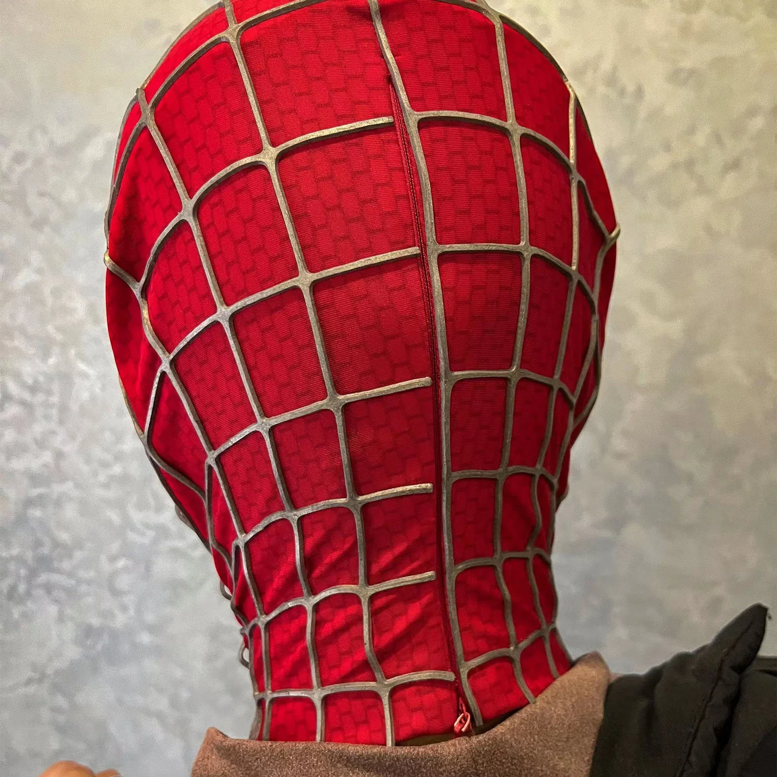 Marvel Spider-Man Sam Raimi Spiderman Mask with Faceshell & 3D Rubber Webs, Wearable Movie Prop Replica Halloween Cosplay Masks