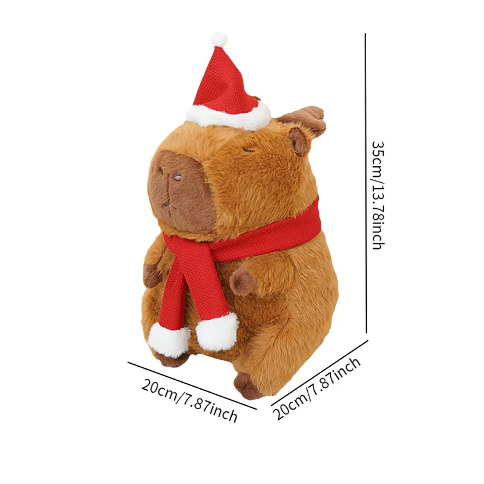 Juguete de peluche de capibara, lindo animal de peluche de capibara suave para niños y adultos, regalos