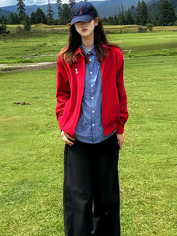 

Мужская куртка Cleanfit Red в стиле High Street, осенняя коллекция, ветрозащитная, на молнии, с длинным рукавом и воротником-стойкой