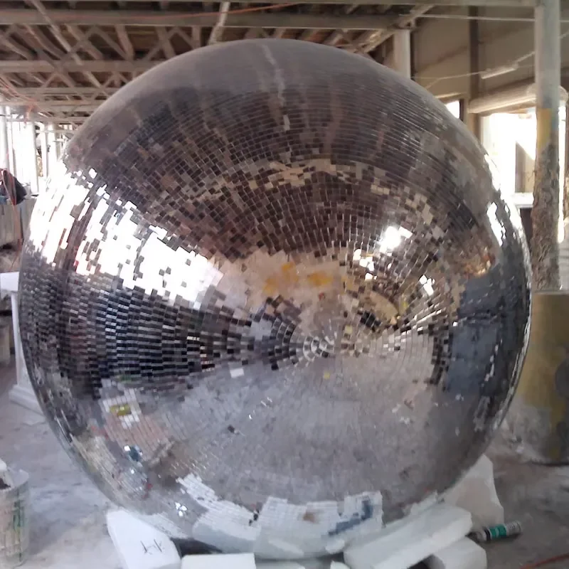120cm Giant Reflective Disco Ball for Christmas Party Decoration Huge Mirror Sphere Display Hot Sale Factory Direct Supply