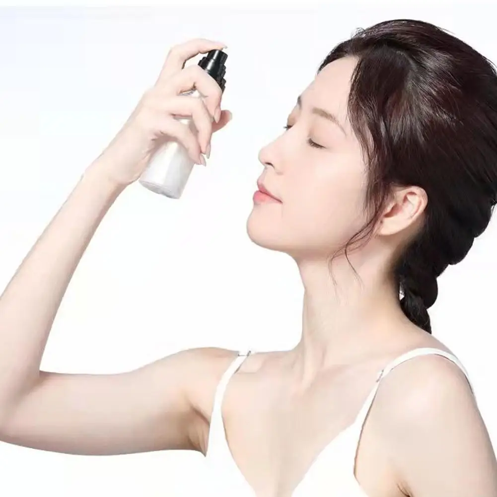 Loción hidratante en aerosol para maquillaje, 100ml, maquillaje hidratante de larga duración, refrescante, mate, fijador Natural, Control de aceite Quic U2S3