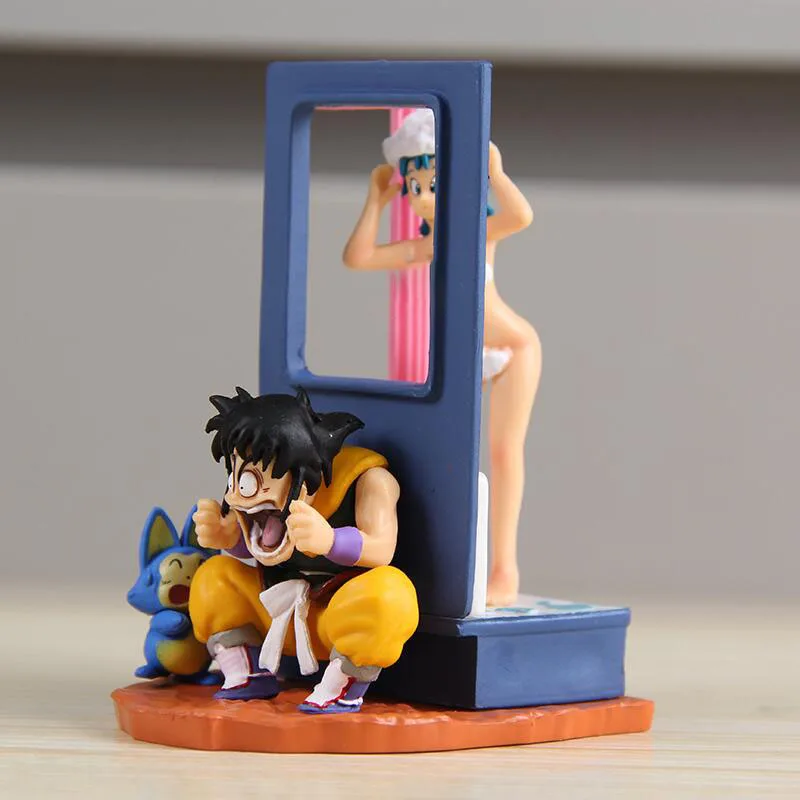 9cm Dragon Ball Z Figures Puar Yamcha Anime Figure Bulma Figurine Room Decoration Doll Models Ornament Pvc Statue Toys for Kids