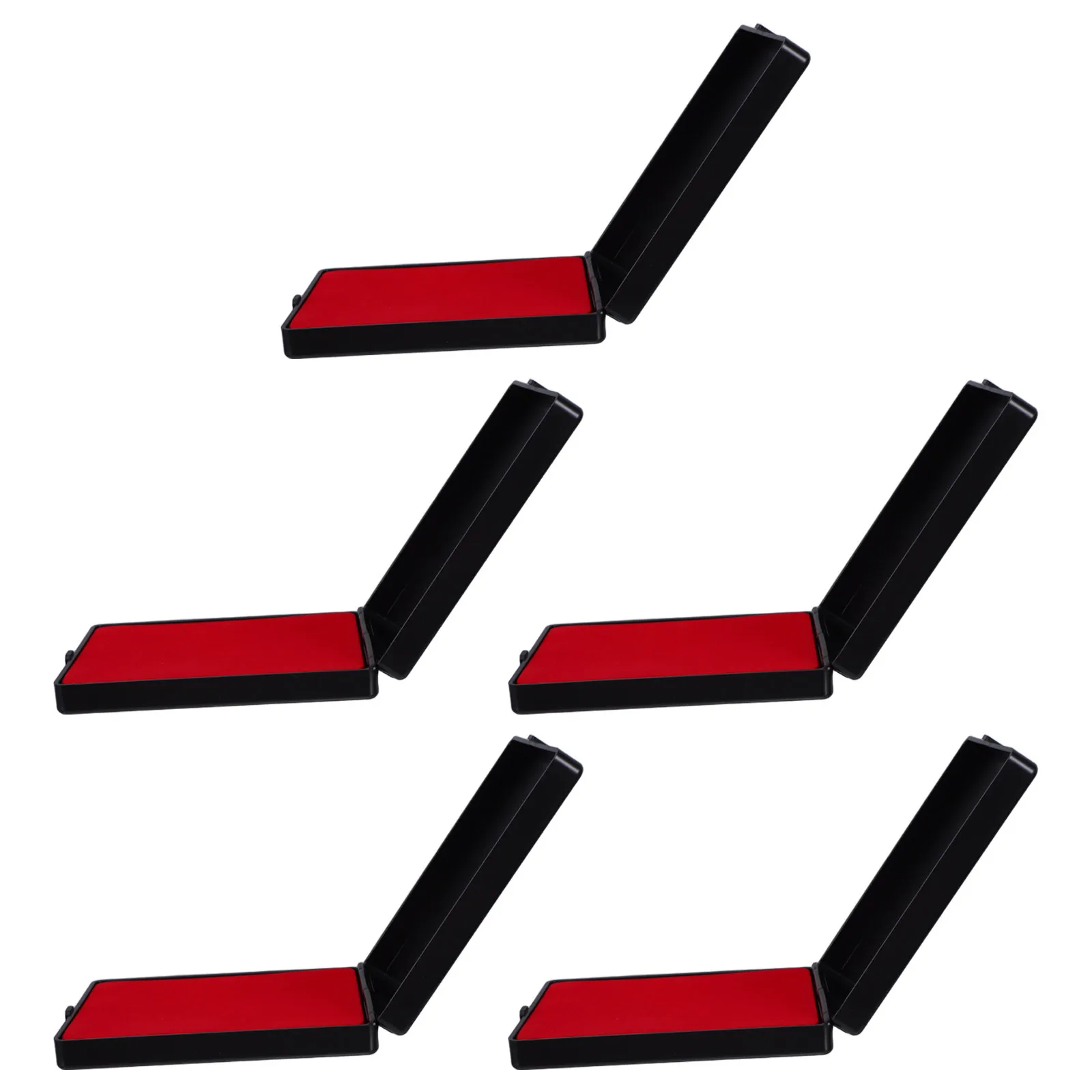 

5Pcs Badge Display Box Compact Jewelry Storage Case with Shock Absorbing Sponge for Medal Ring Pin Collection Display Holder