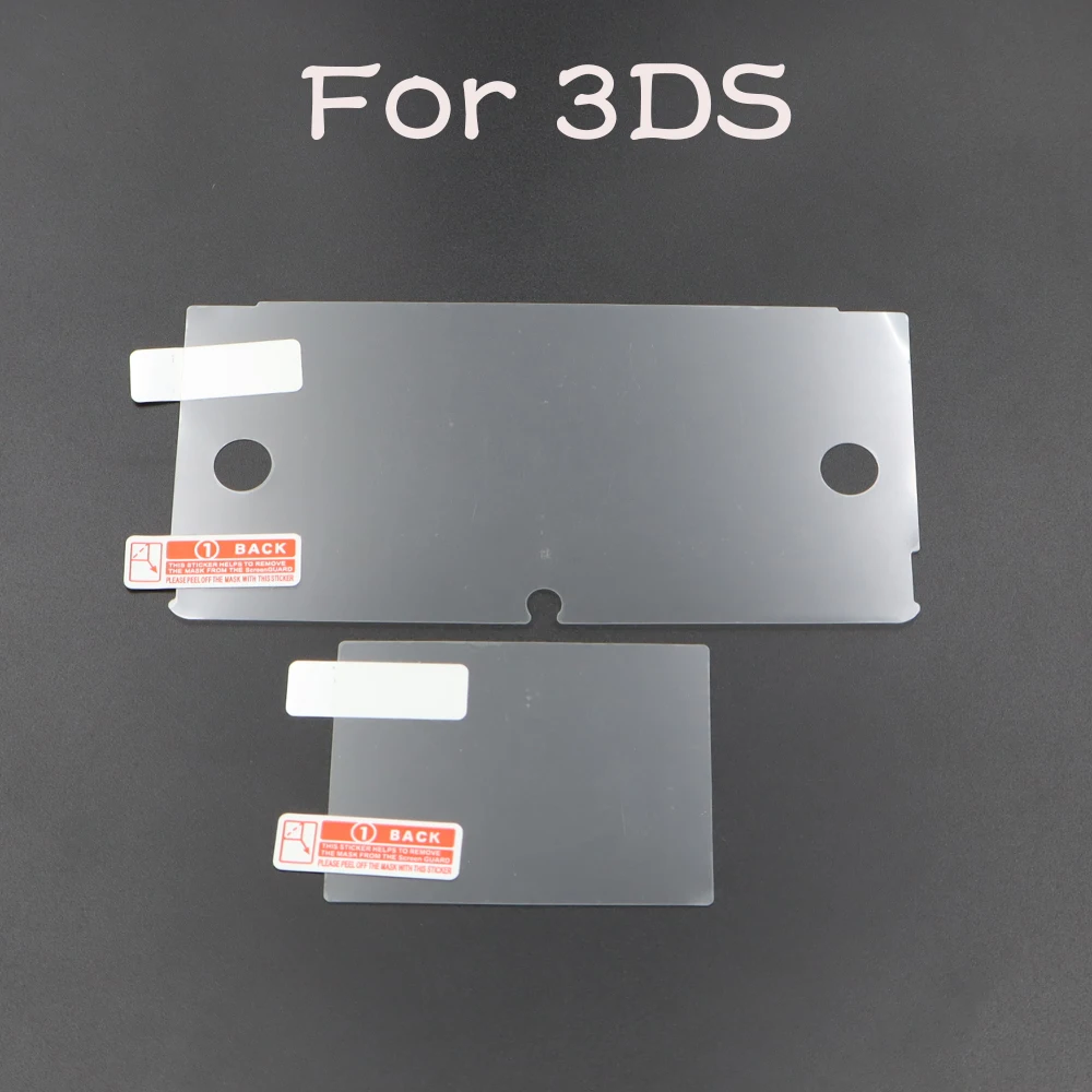 Top Bottom HD Clear Protective Film For 2DS/3DS/3DS XL/New 3DS/New 3DS XL/NDS/NDSL/NDSI/NDSi XL/WiiU/PSPGO LCD Screen Protector view 3