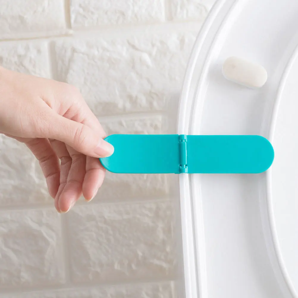 

3Pcs Toilet Seat Lifter Handle Foldable Anti-Dirty Cover Sanitary Toilet Lid Lift Avoid Touching for Family Kids Elderly Germ