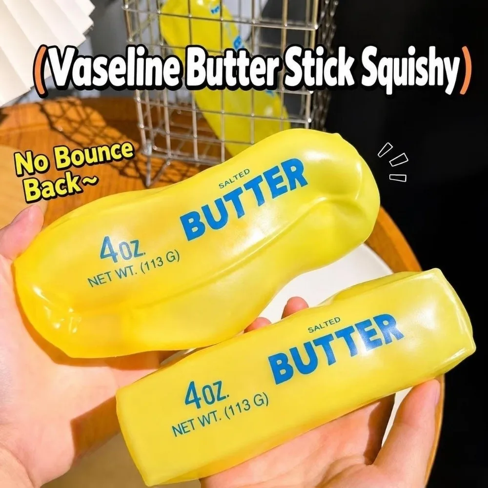 Super Soft No Bounce Butter Stick Squeeze Stress Relief Hand Relaxation Pinch Fidget