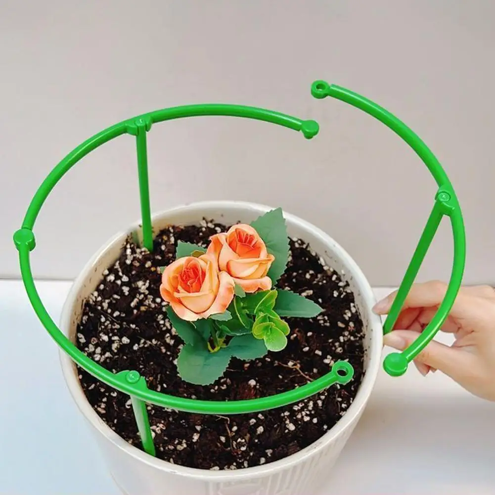 Tomato Cages Trellis Plastic Column Vine Plant Bracket Potted Flower Plant Support Pile Stackable Tomato Tower Plant Cage view 5