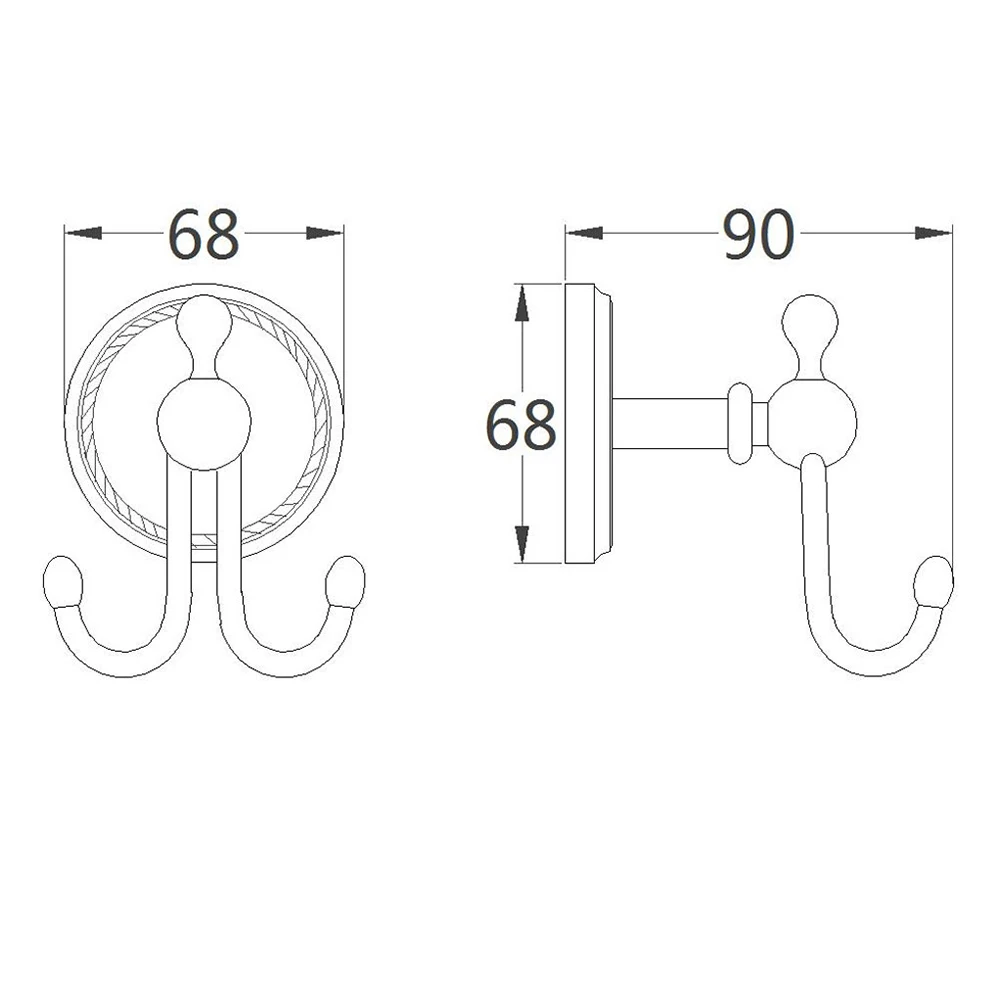 

Coat Hooks Wall Mounted Hangers European Retro Bronze Single Hooks for Clothes Towels Bathrooms Bedrooms Closets Doors Walls