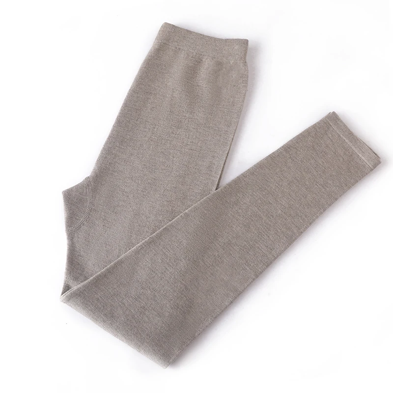 Wool Knitted Women Leggings 2024 Autumn Winter Elastic High Waist Casual Soft Warm Comfortable Trousers Ankle-Length Solid Pants