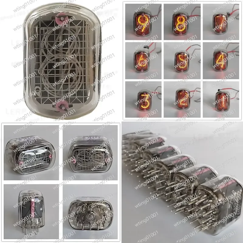 ソ連ヴィンテージニキシー管時計キット-in12b-in18-in14-in16-in8対応-レトロスチームパンクdiy組み立てネオンディスプレイ