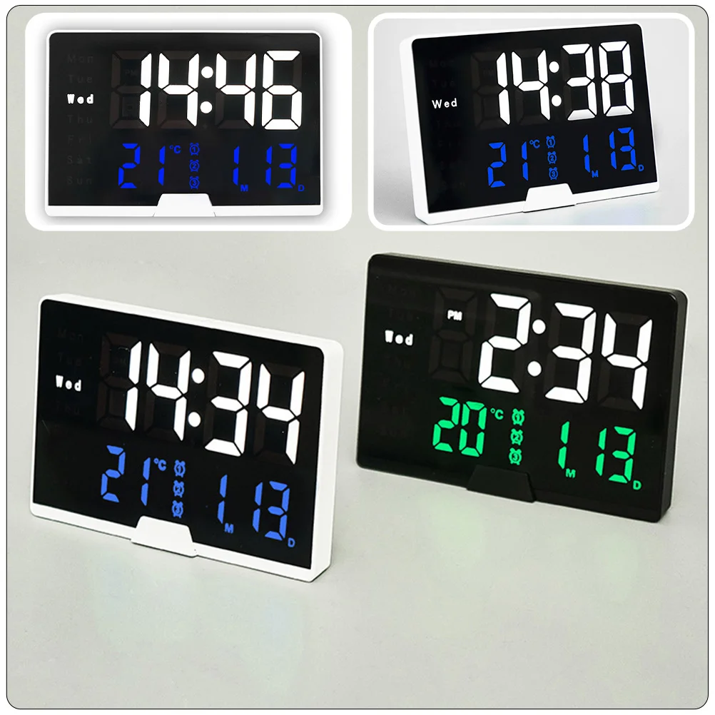

LED Digital Clock Multi- Table Decor Premium Material Large Numbers Modern Style Bedroom Kitchen Office