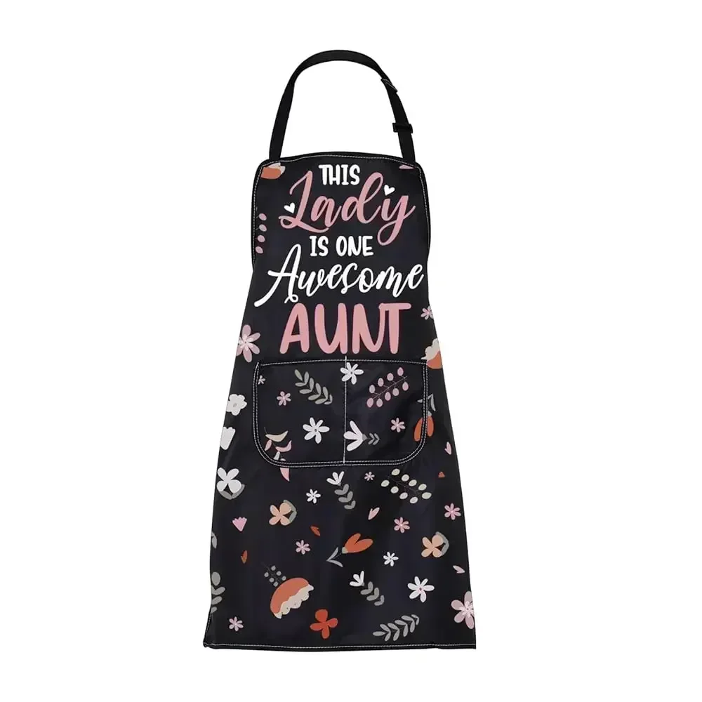

Aunt Apron Gift Auntie Gifts from Niece Nephew This Lady is One Awesome Aunt Cooking Kitchen Chef Grill Apron