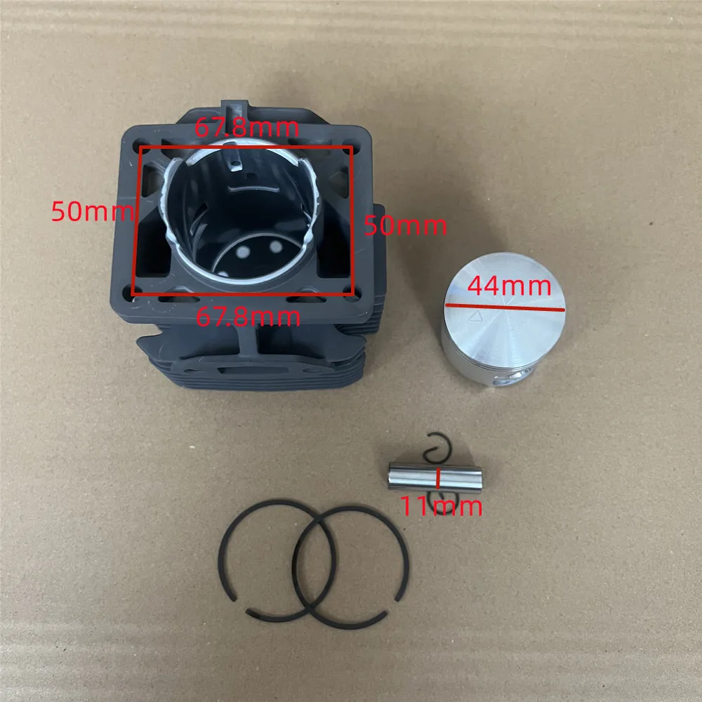 シリンダーピストンリングキット 44MM ゼノアレッドマックス EBZ5100、EBZ5150、EBZ5150CA、EBZ5150RH、EBZ5100RH、EBZ5100Q ブロワーに適合、