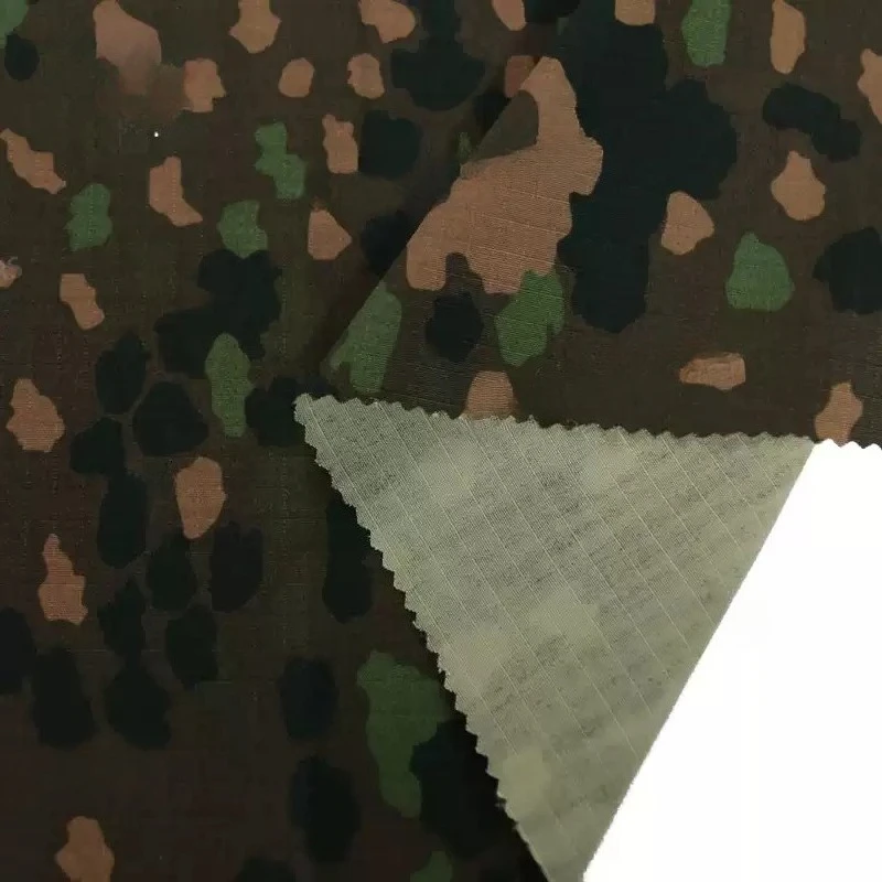 NYCO Ripstop Fabric German Pea Dot Camo Breathable Tear Resistant Cloth for Uniform Workwear Garment Making DIY Material