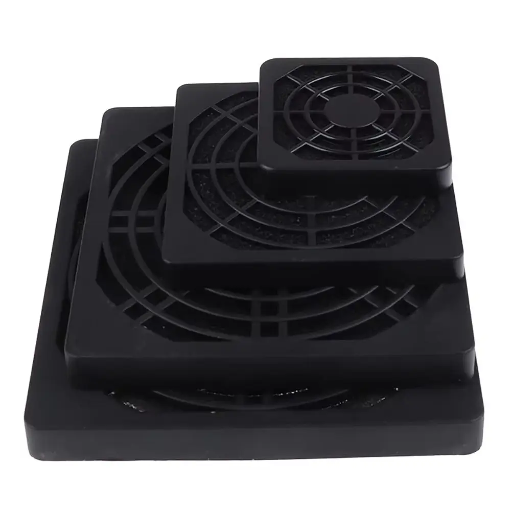 4Pcs Guard Grill Protector PC Computer Fan Filter Cleaning Case 40/50/60/80/90/120mm Fan Dust Filter 3in1 ABS Case