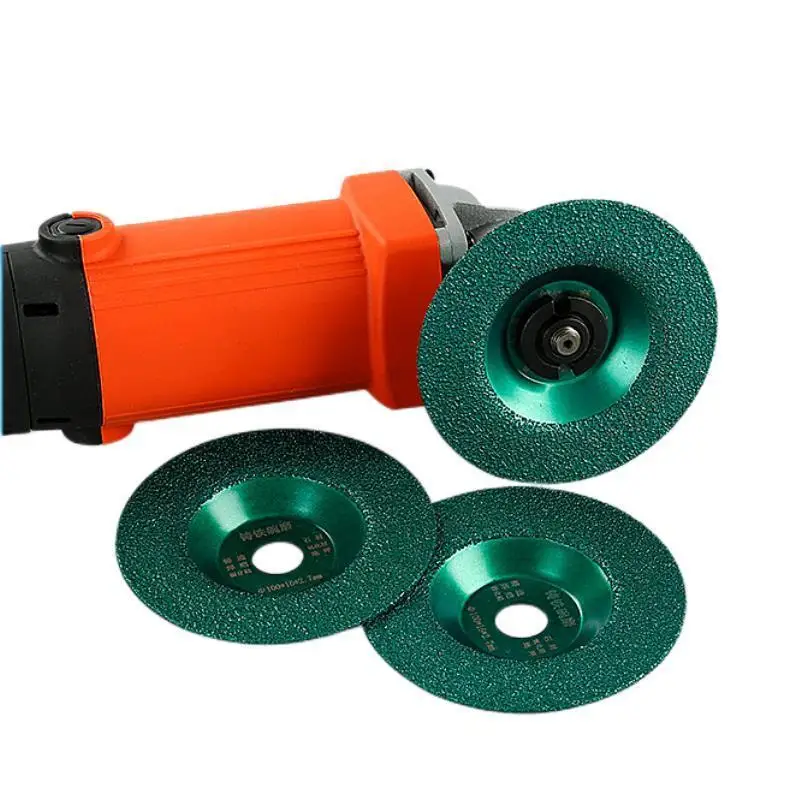 100*16mm Vacuum Brazing Diamond Grinding Disc Thickening Silicon Carbide Grinding Wheel Cup Iron Stainless Steel Grinding Disc