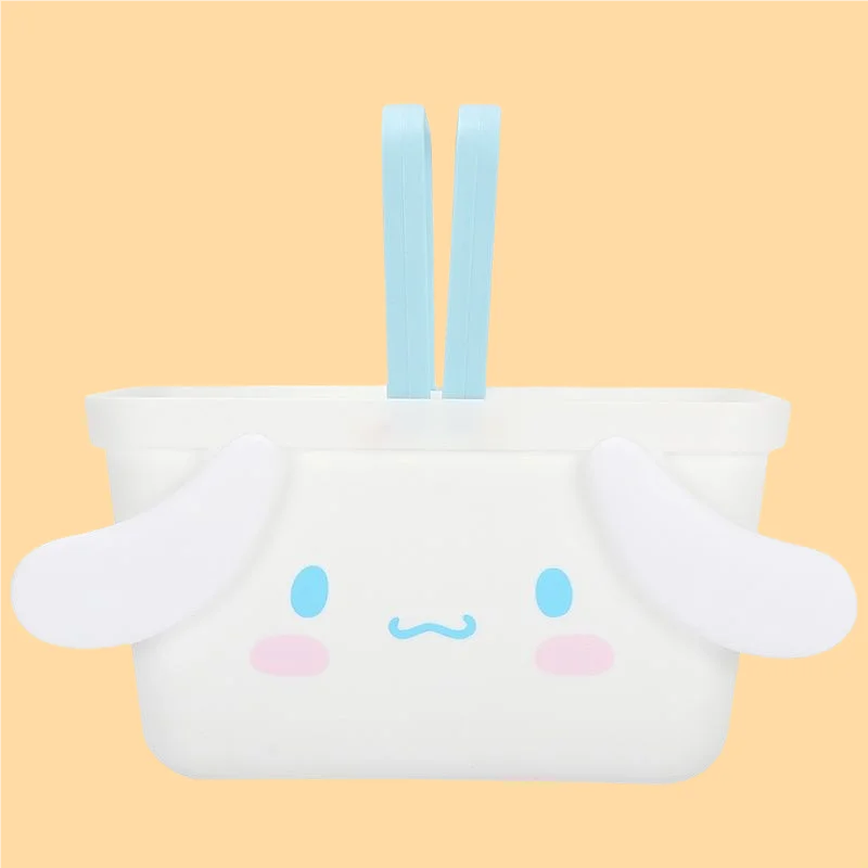 

Sanrio My Melody Cinnamoroll Kawaii Anime Hand Basket Cute Cartoon Hello Kitty Pompompurin Plastic Home Storage Box Girls Toys