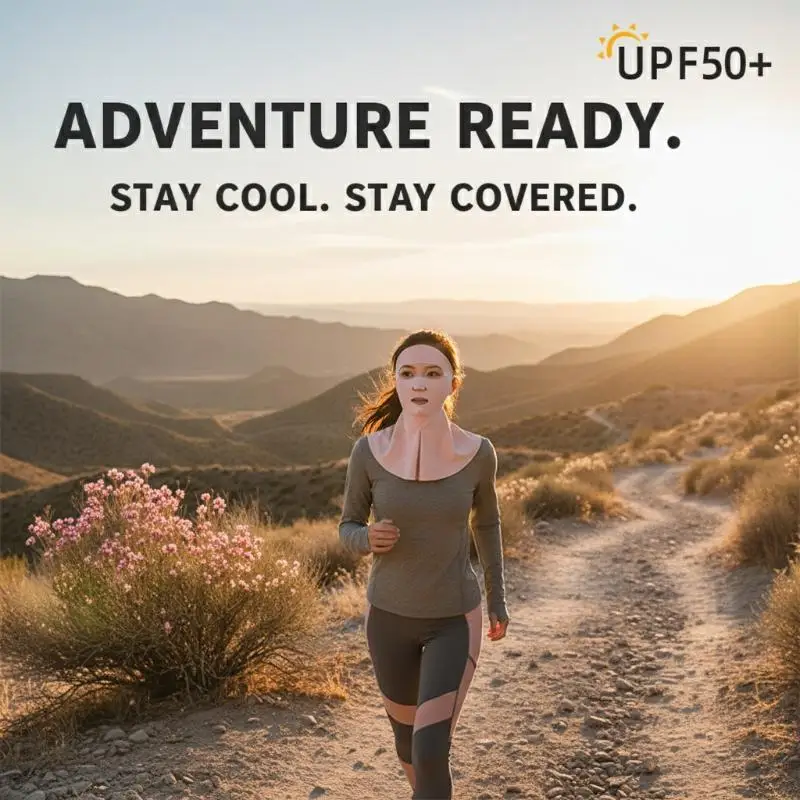 Outdoor Sports Running Face Guard Mask Ear-Hanging Open Mouth Nose Breathable Sun Protection Mask Anti-UV Riding Face Mask