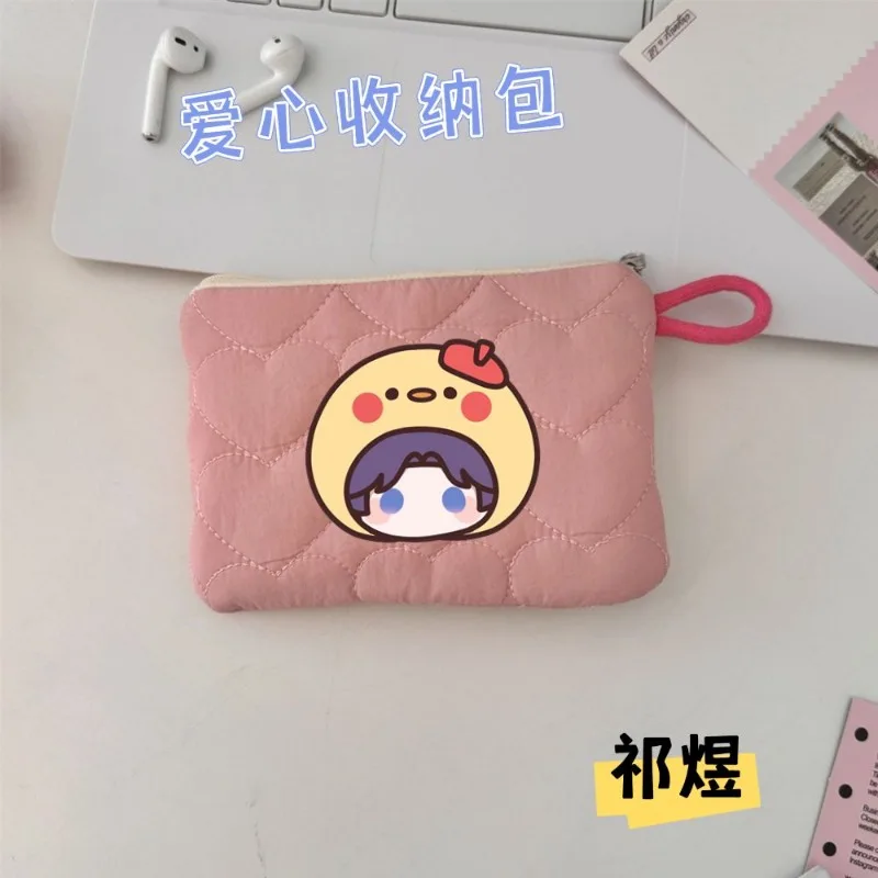 Anime Love and Deepspace Game Cos Zayne Xavier Caleb Rafayel Sylus Etc. New Unisex 2024 Fresh Cute Coin Wallet Carry-on Gift