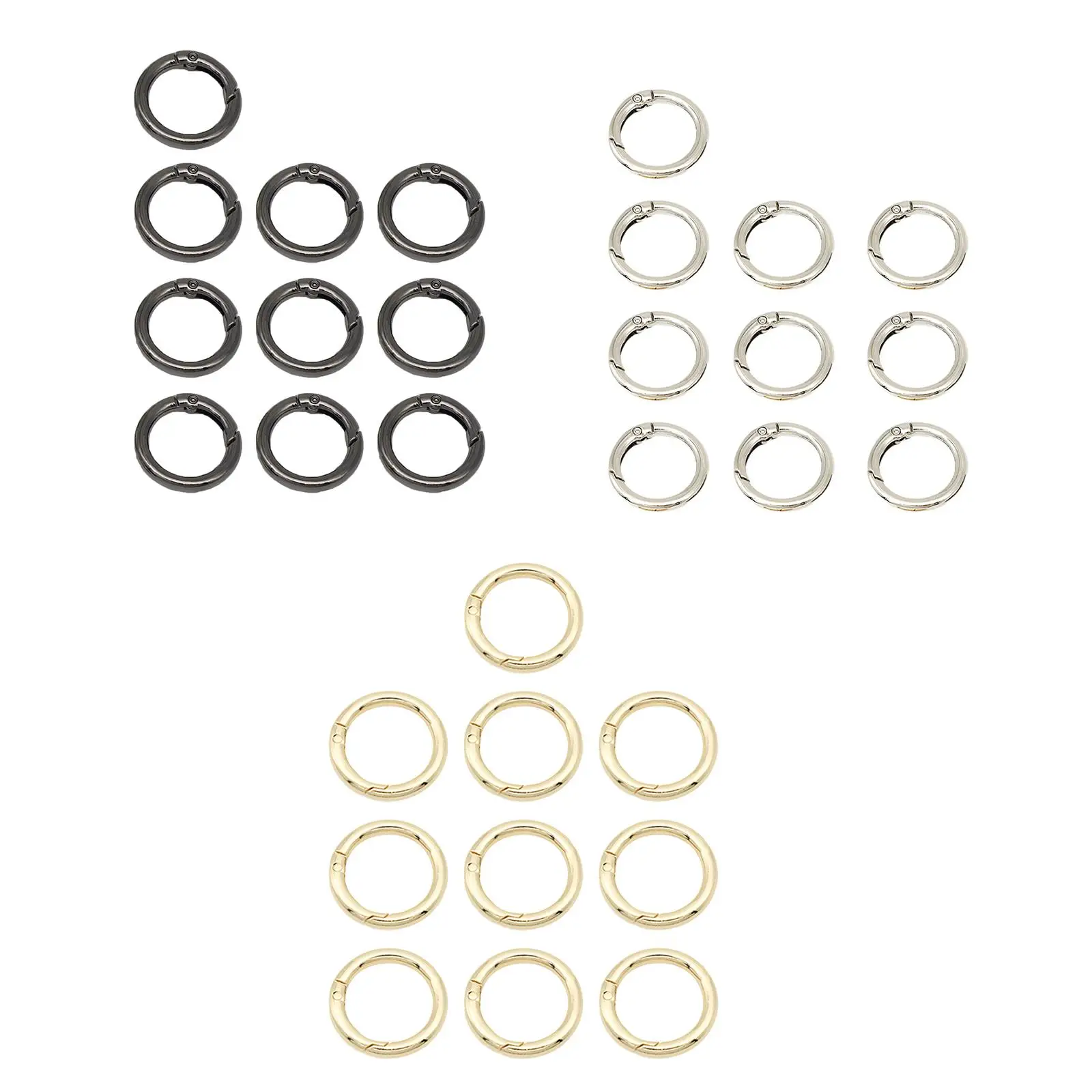 10pcs metal carabiner spring key , spring carabiner clip, spring key