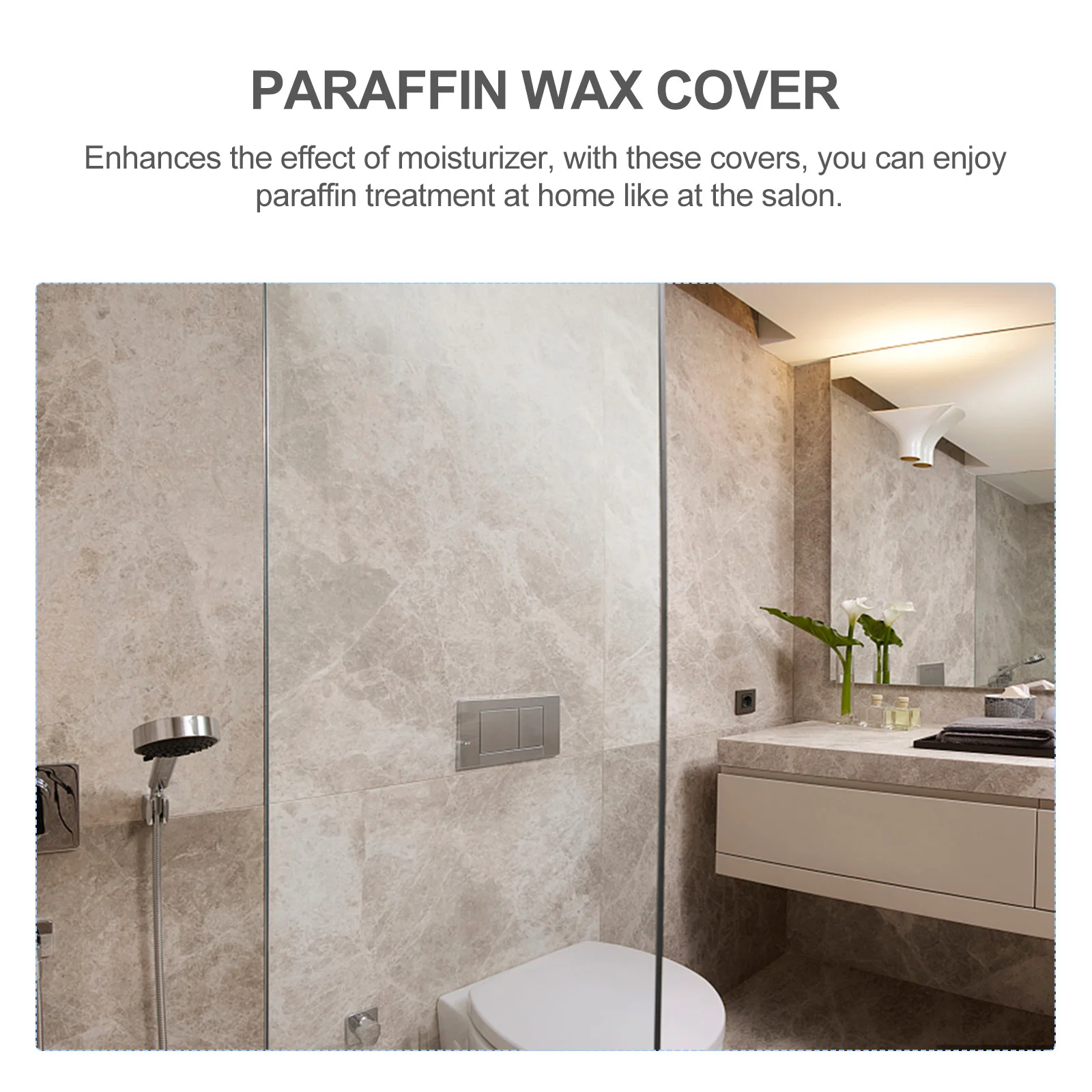 

4Pcs Paraffin Wax Hand Foot Covers Heat Retaining Skincare Mitts for Deep Moisture Treatment Lightweight Eco-Friendly