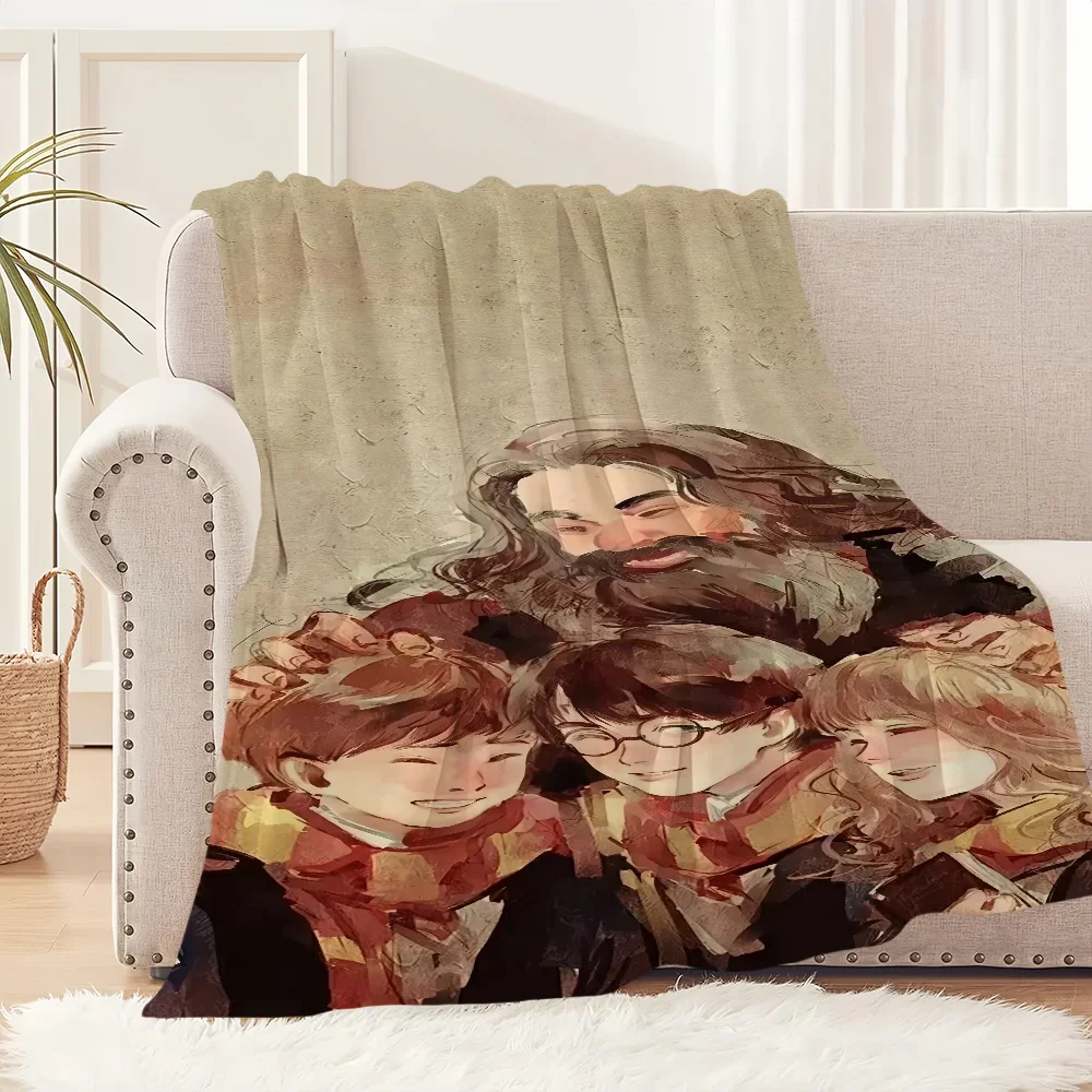 

Cartoon Warm Soft Plush P-Potters Nap Blankets Sofa rug for Living Harries Room Office Bed Home Cool Travel Kid Birthday Gifts