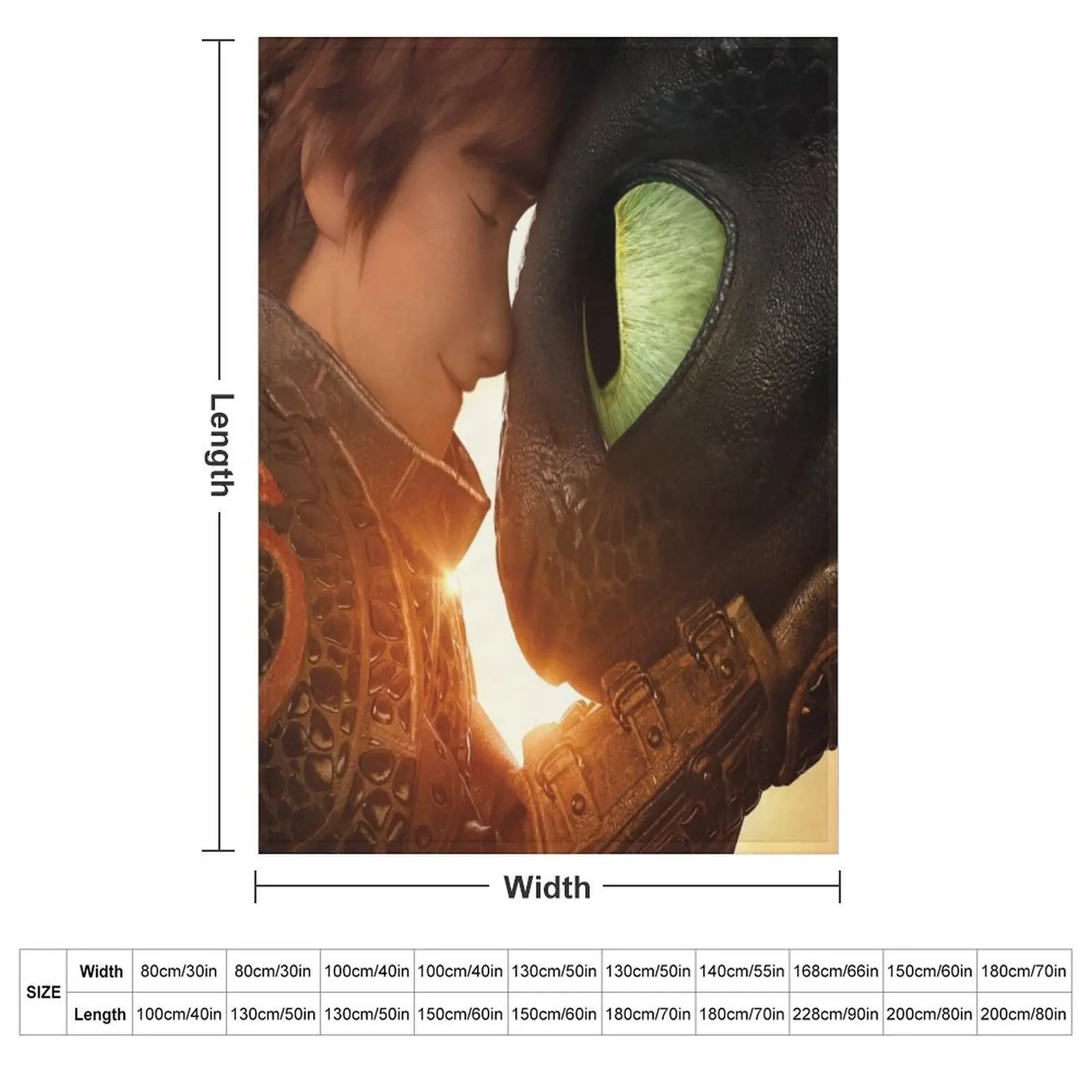 How to Train Your Dragon 3 Throw Blanket Furry Soft Plush Plaid bed plaid Blankets