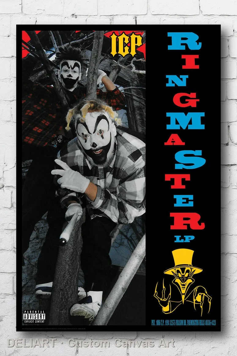 

INSANE CLOWN POSSE - RINGMASTER Canvas Poster MUSIC Custom Size Available Room Decoration Home Decor Wall Art