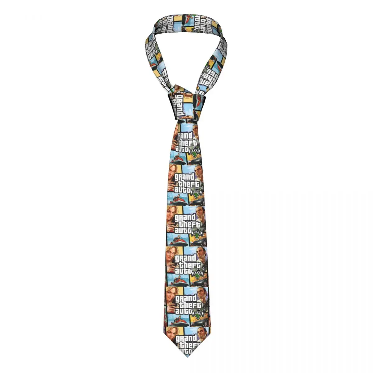 Formal Grand Theft Auto V On Steam Ties for Party Personalized Men Video Game GTA Neckties