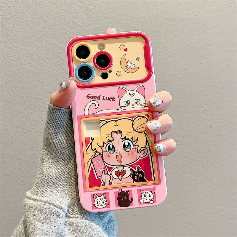 Jigsaw iPhone12 beauty girl iPhone13 for iPhone15promax case iPhone15 fun iPhone13pro cartoon iPhone14